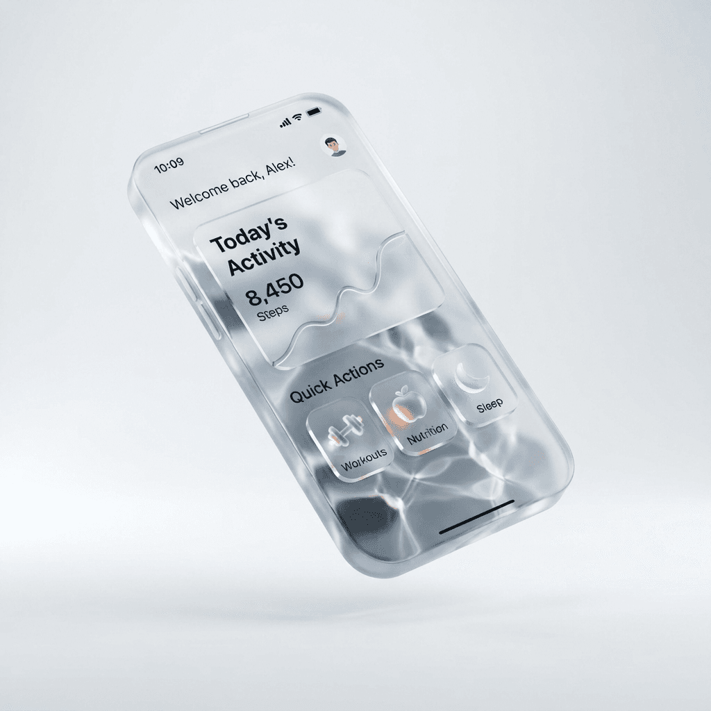 3D Liquid Glass Isometric Asset Pack
